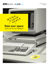 Poster zur Umfrage "Rate your space"